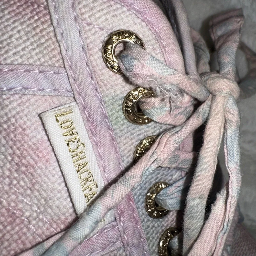 LoveShackFancy x Superga Pink Tie Dye Sneakers Shoe‎ 8/39 Low Top Floral Cottage
